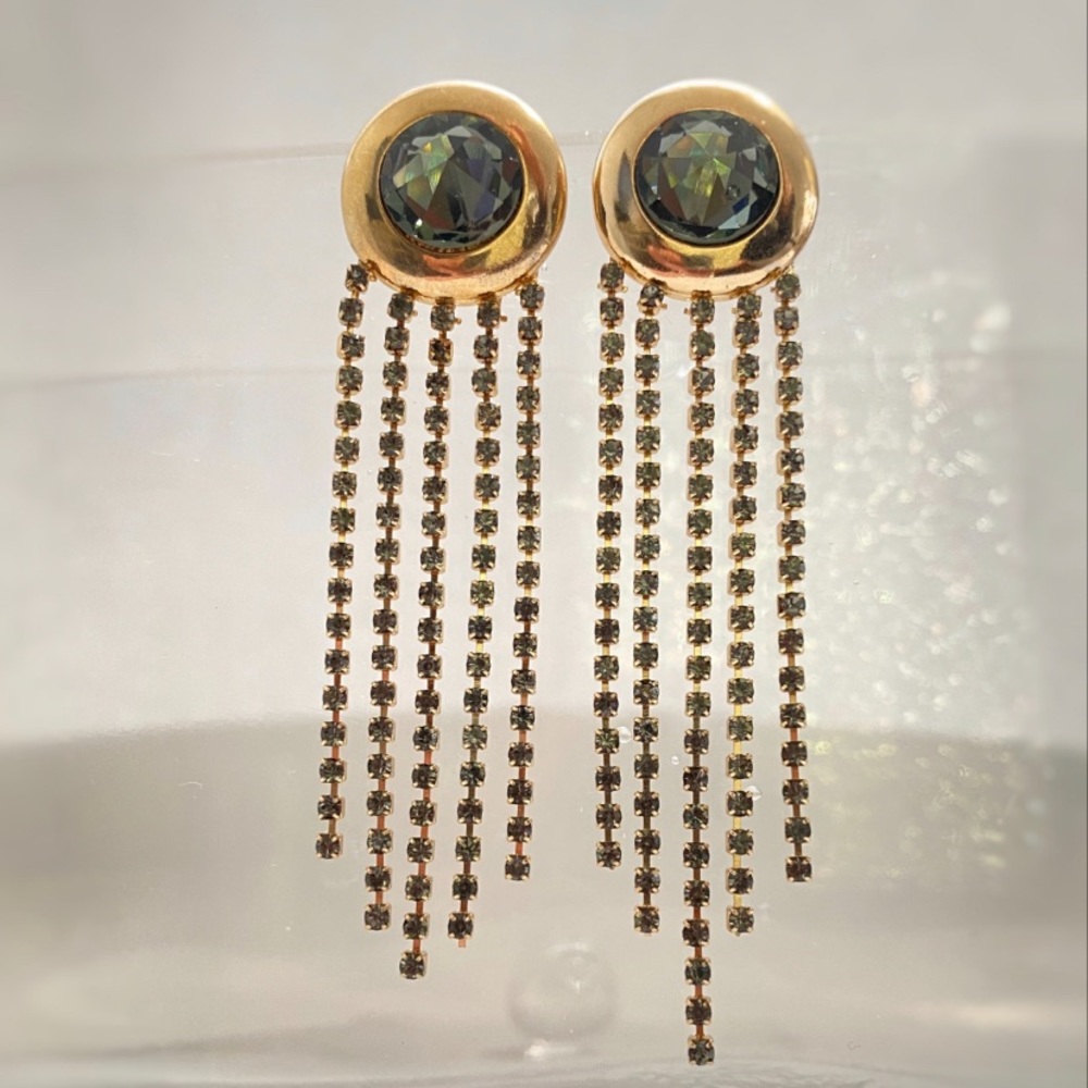 Green Gemstone Earrings